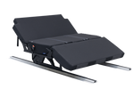3 belt Scopema Sliding Rail Seat Bed RIB Safety Tested ISO-FIX Latch, 3 point belts FMVSS Made in Europe Available for Sprinter, Metris and ProMaster with the Transit coming soon. Vanevolve.com