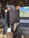 RIB Scopema Altair 2 Belt Van Seat Bed, removal of rear panel. In Stock & 10% off now vanevolve.com